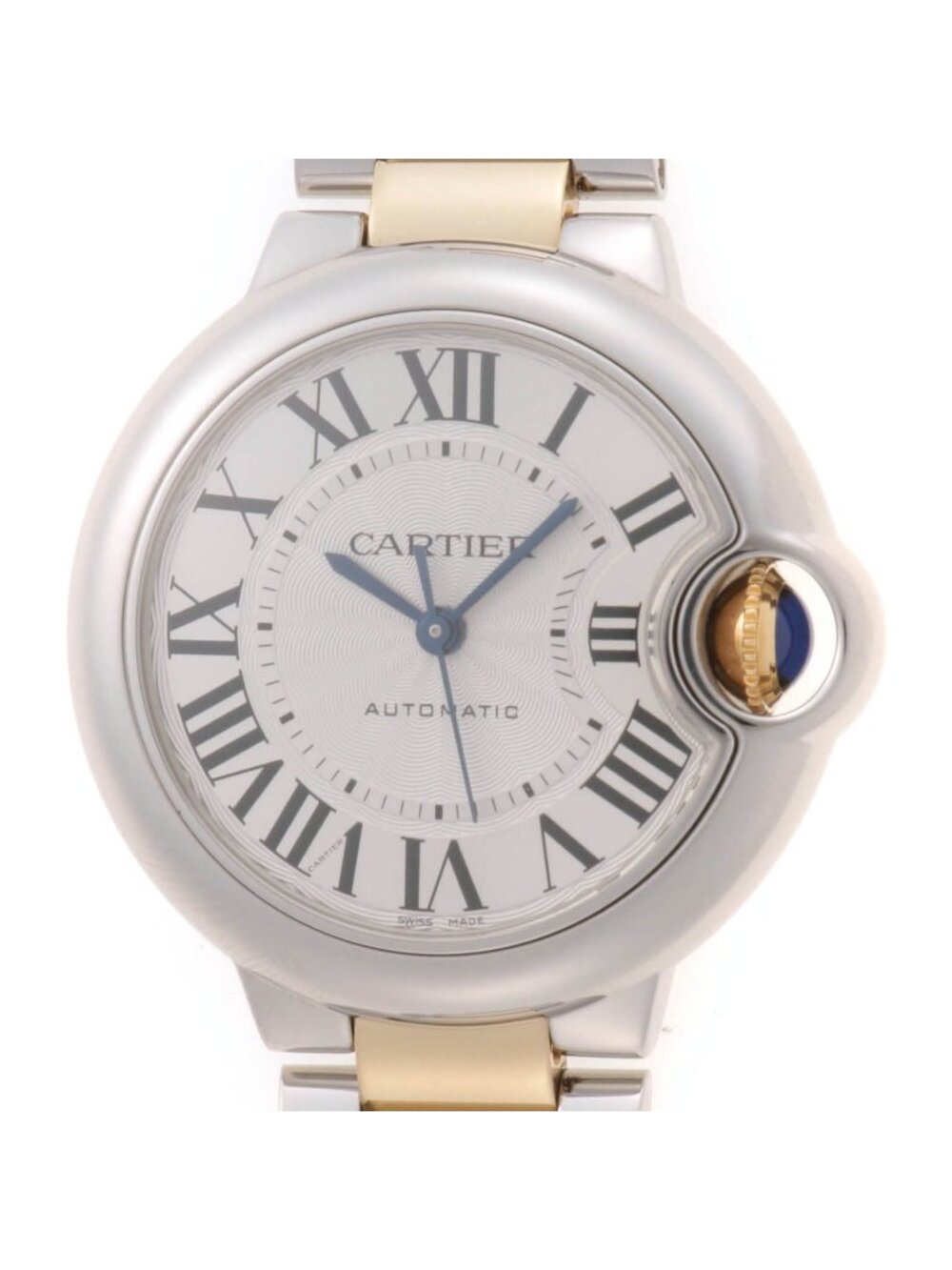Cartier Ballon Bleu 2 Watch Stainless Steel Automatic Silver Dial